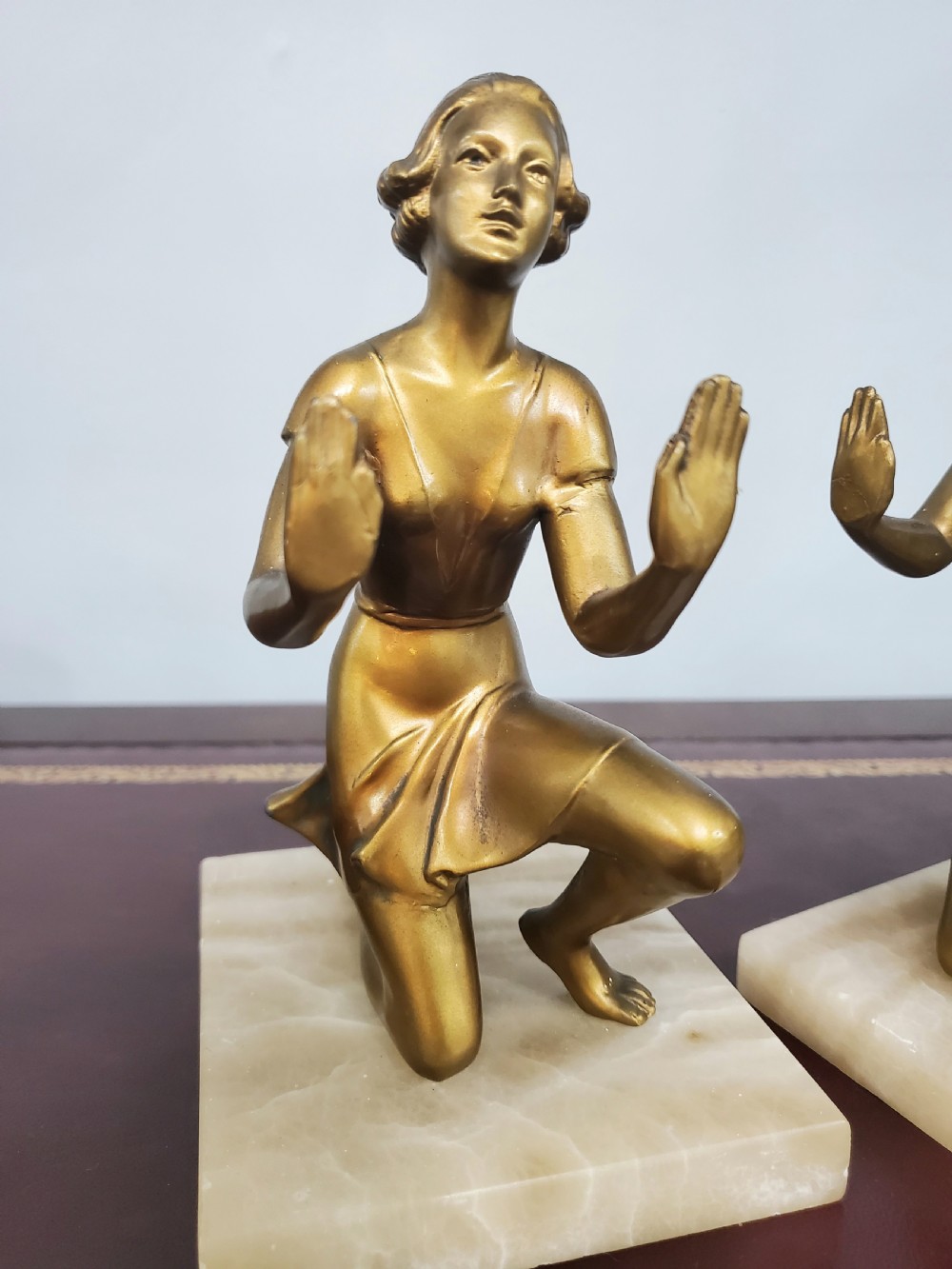 Pair of Art Deco Lorenzl Bookends c1930 View IV
