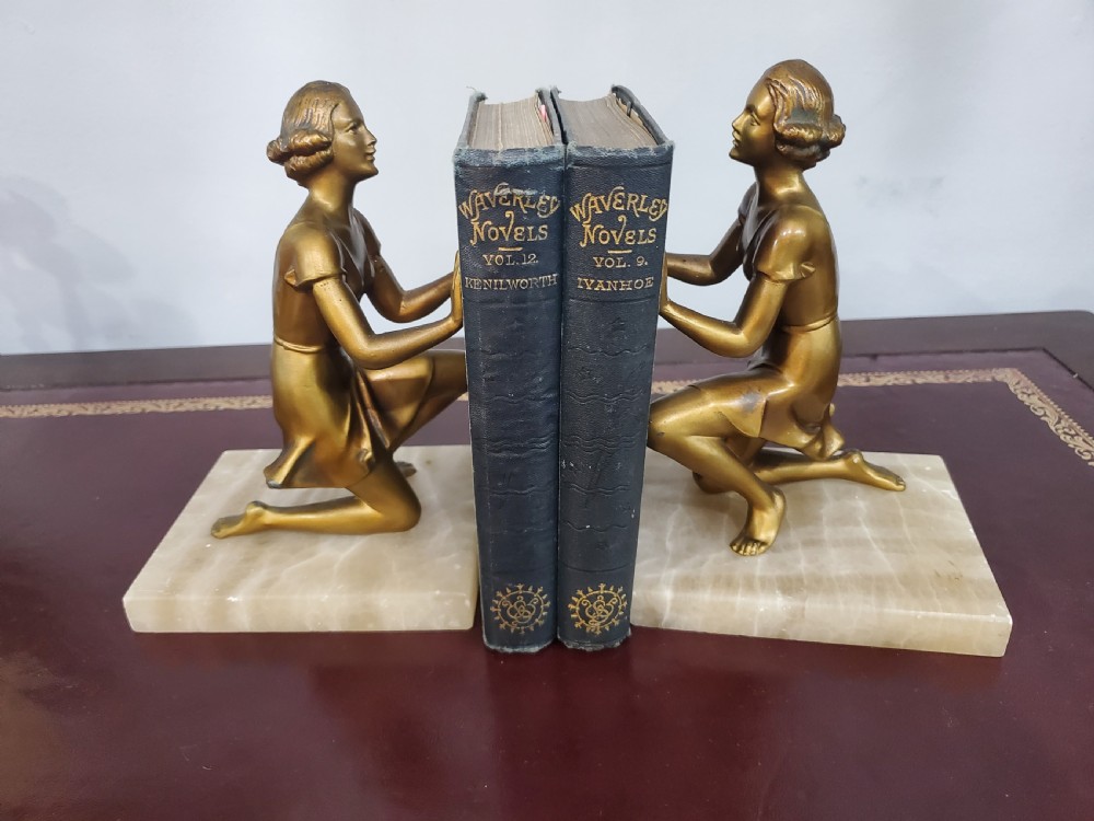 Pair of Art Deco Lorenzl Bookends c1930 View VIII