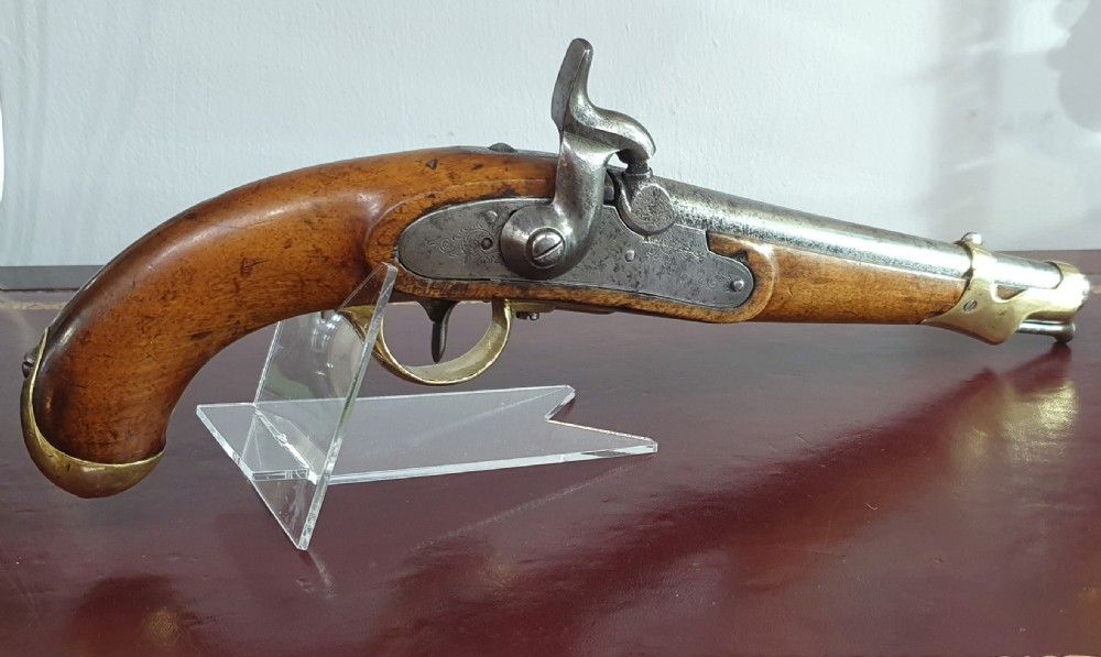 1852 Officers Muzzle Loading 16 Bore Percussion Walnut Stock Single Shot Holster Pistol View II