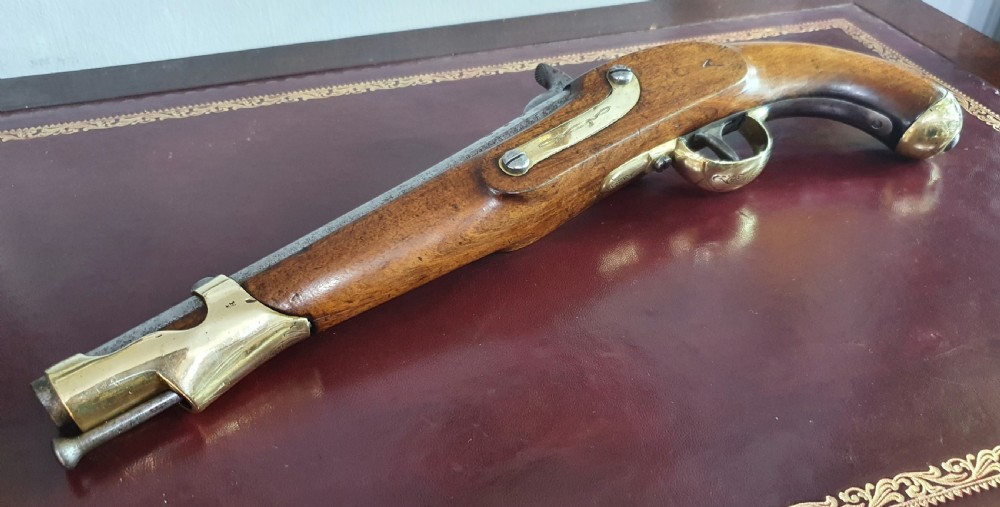 1852 Officers Muzzle Loading 16 Bore Percussion Walnut Stock Single Shot Holster Pistol View XI
