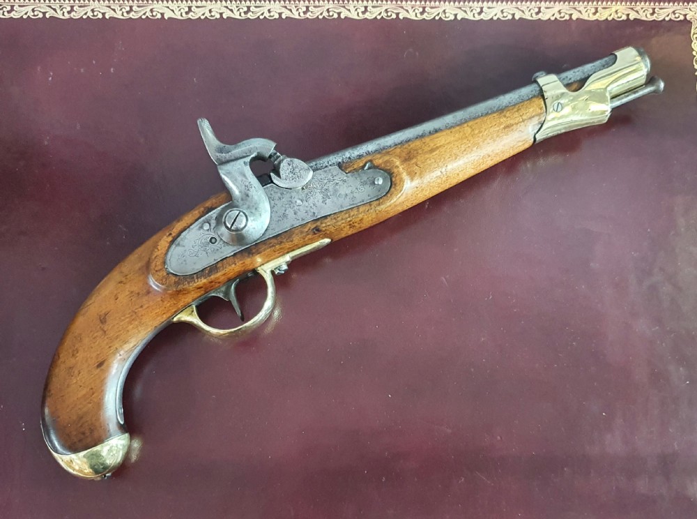 1852 Officers Muzzle Loading 16 Bore Percussion Walnut Stock Single Shot Holster Pistol View XXII