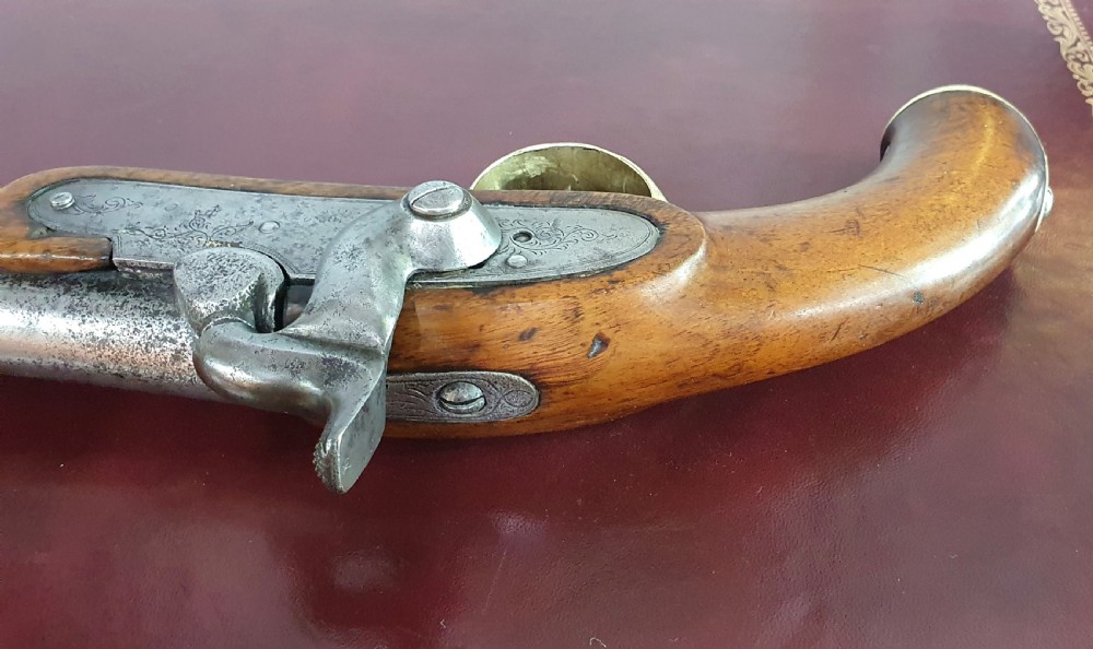 1852 Officers Muzzle Loading 16 Bore Percussion Walnut Stock Single Shot Holster Pistol View XXVI