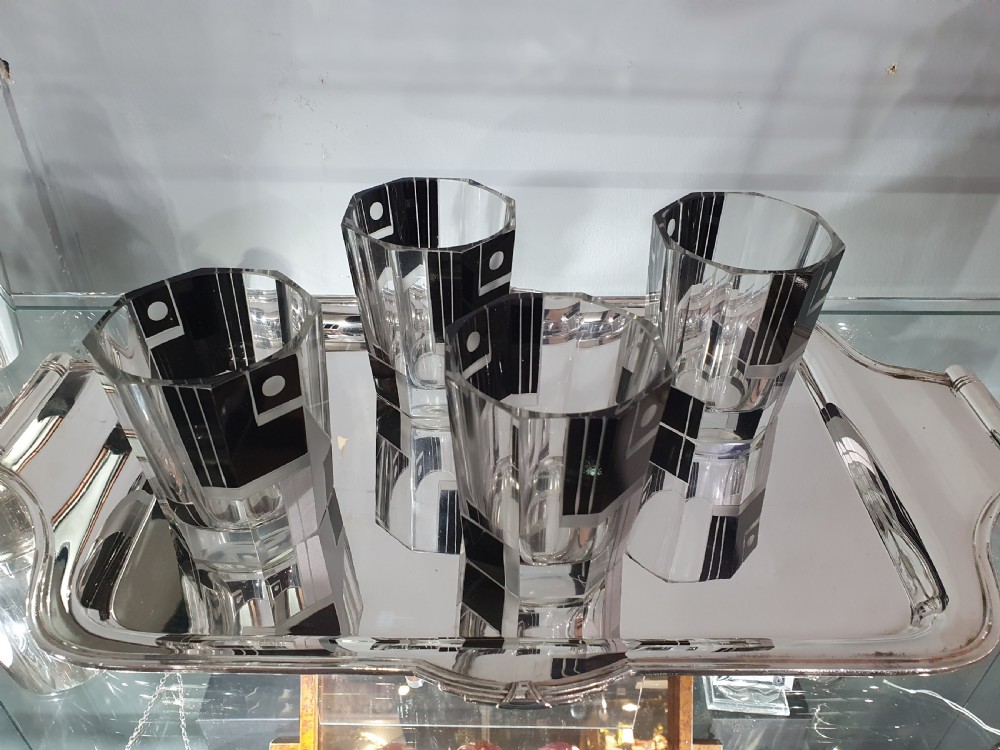Karl Palda Original Art Deco Decanter Set View IX