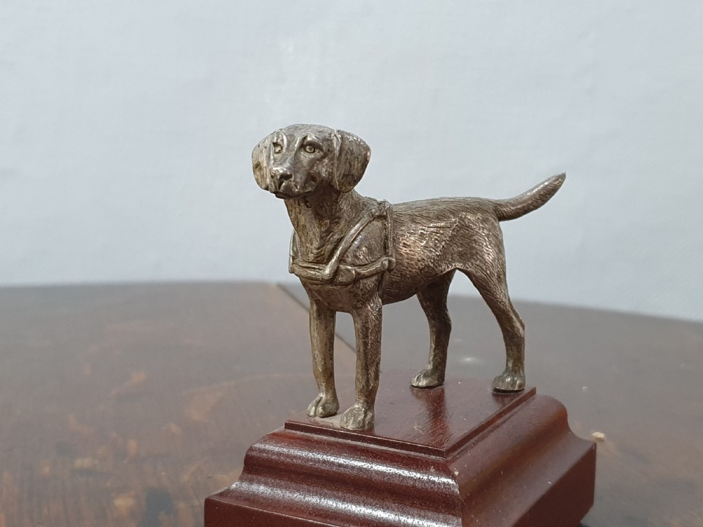Original Bronze English Setter Car Mascot c.1930 View V