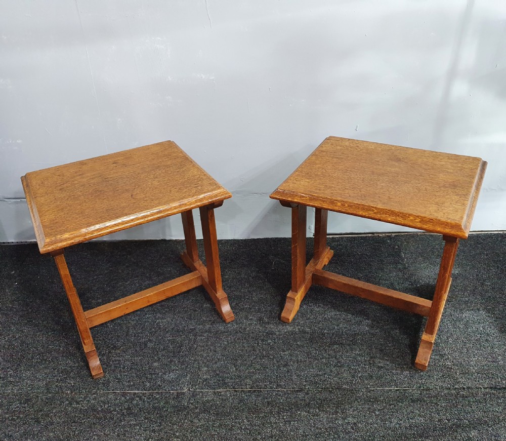 Matching Pair of Small 1920s Ocassional Table View V