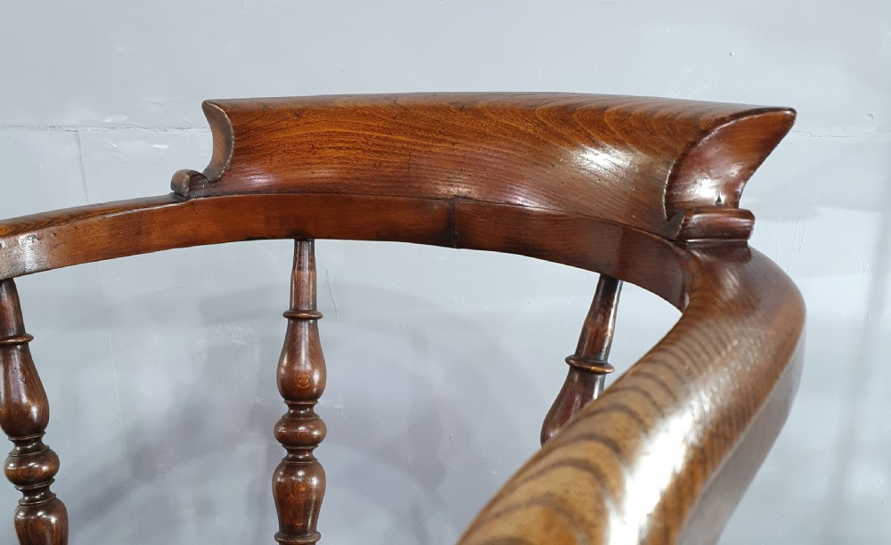 Mid-Victorian Smoker's Bow Windsor Armchair View III