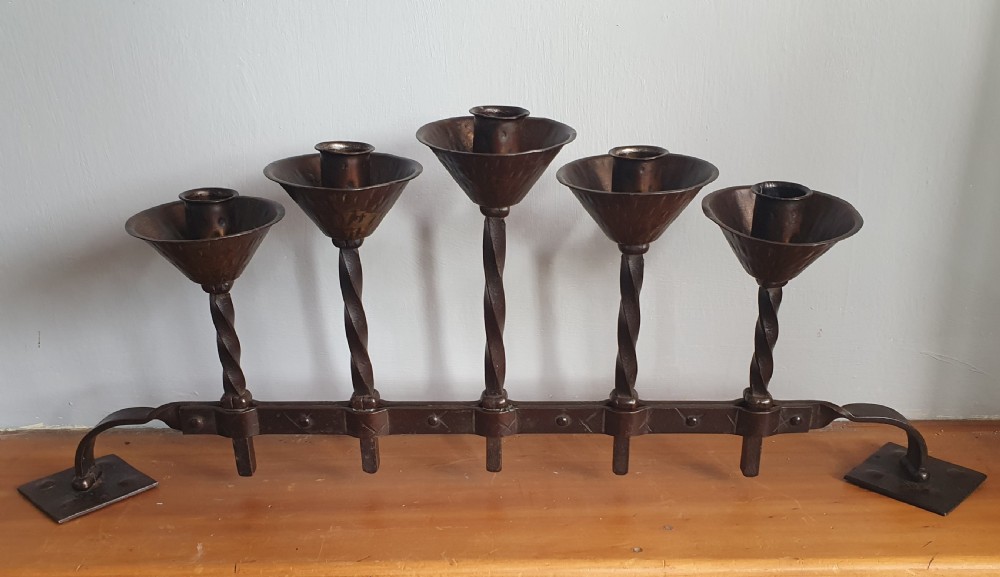 Early 20th Century Goburg Five Light Candelabra