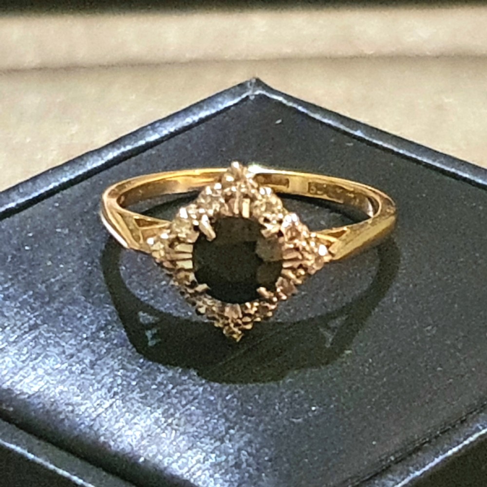 Asprey & Co 1ct Sapphire & Diamond Platinum 18ct Gold Ring - £4500 View XII