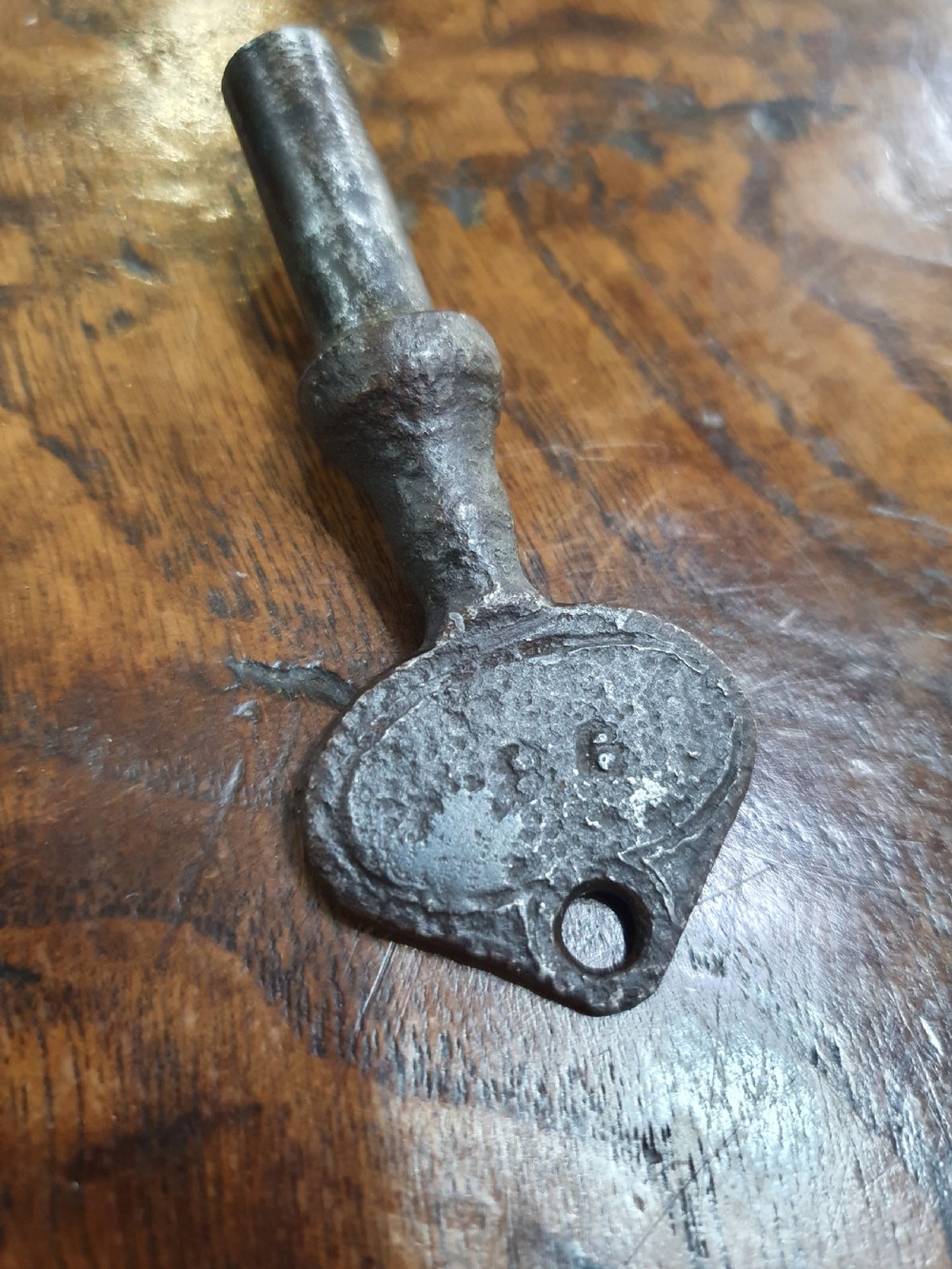 Mid-Victorian Iron Handcuffs Dated '1862' & Original Key View IV