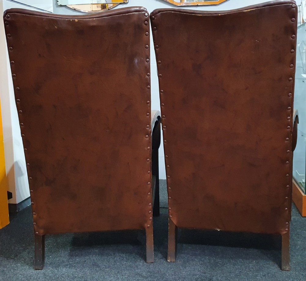 Pair of Art Deco Lounge Chairs c.1920-30 View II