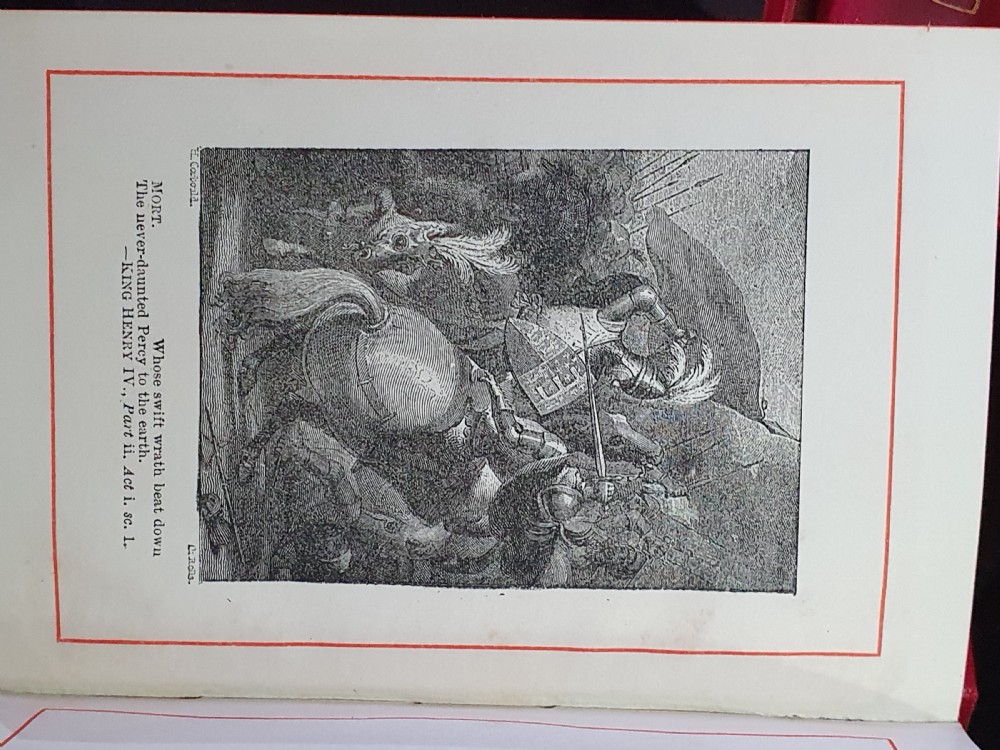 Fine Set of Shakespeare Books c.1900 in Original Box View XV
