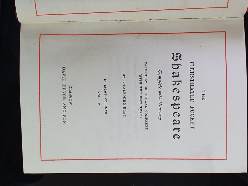 Fine Set of Shakespeare Books c.1900 in Original Box View XVI
