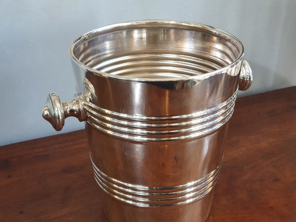 Mappin & Webb Silver Plated Champagne Bucket c.1930 View IV