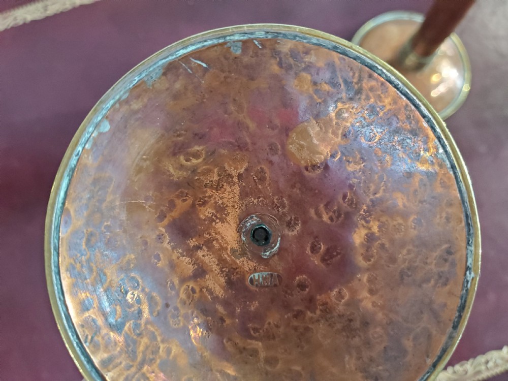 Pair Arts & Crafts Copper Candlesticks c1910 View VII