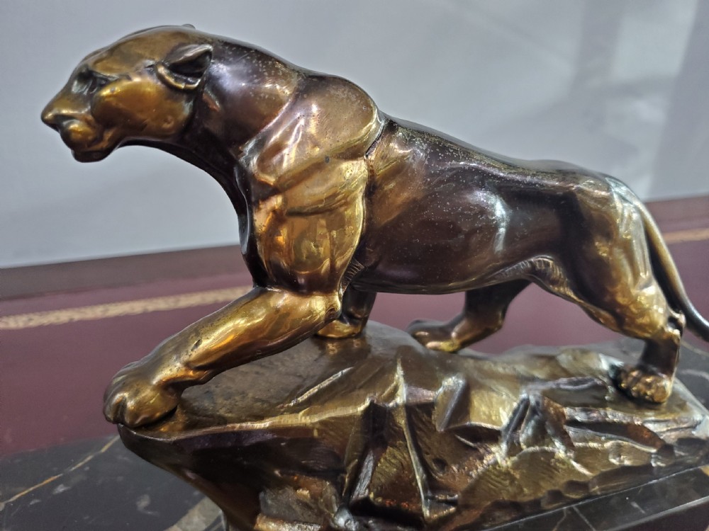 French Art Deco Prowling Panther c1930 View II