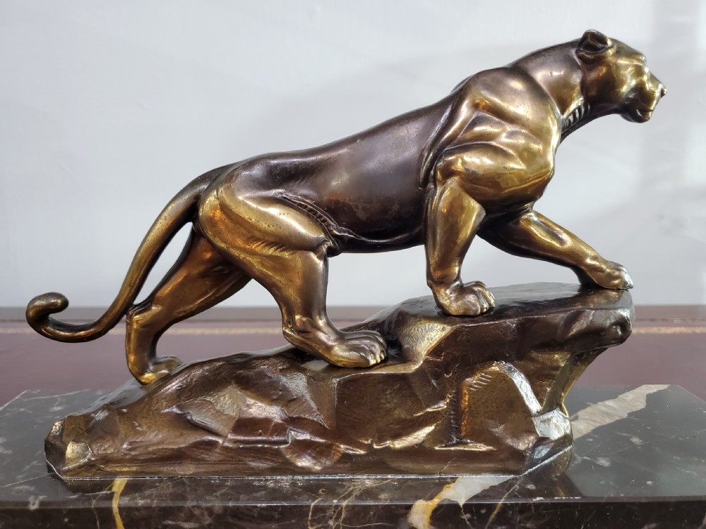 French Art Deco Prowling Panther c1930 View IV