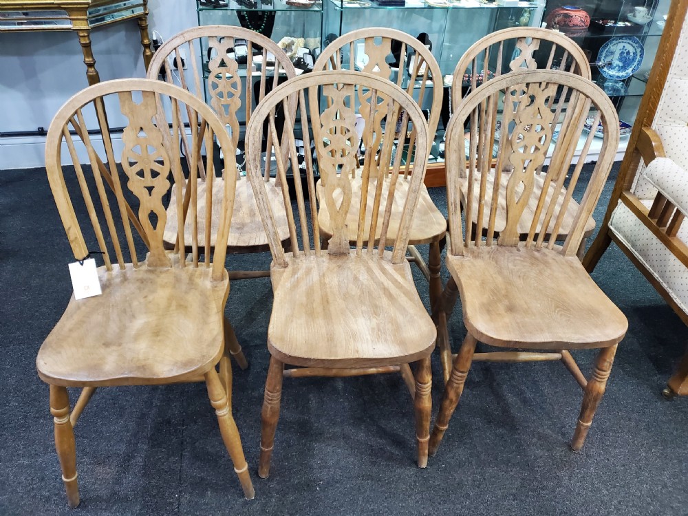 Victorian Farmhouse Kitchen Chairs x6