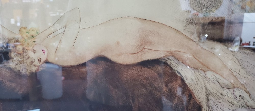 Louis Icart Etching Art Deco Nude 'Venus