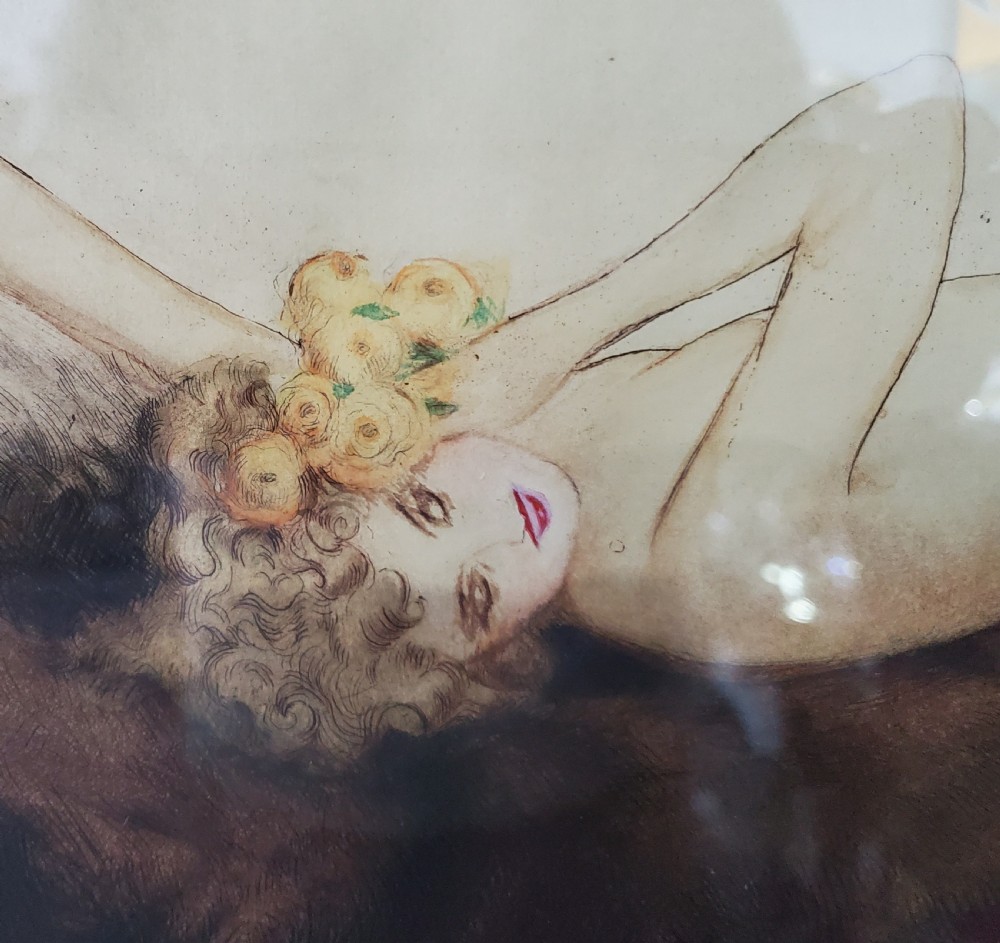 Louis Icart Etching Art Deco Nude 'Venus