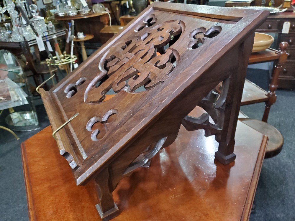 Rosewood Bible stand 19th Century View IV