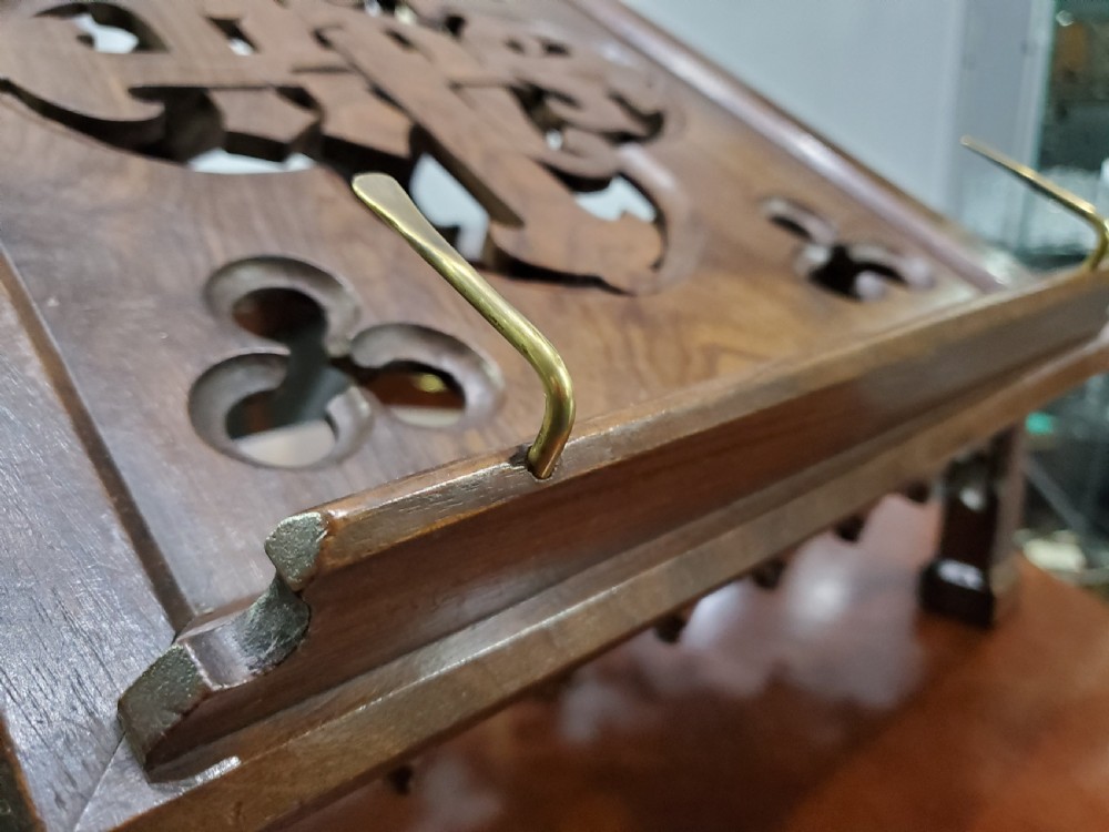 Rosewood Bible stand 19th Century View VII