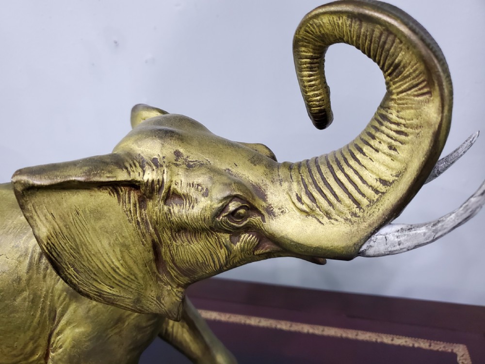 Irénée Rochard French Art Deco Strowling Elephants c1920s View VII