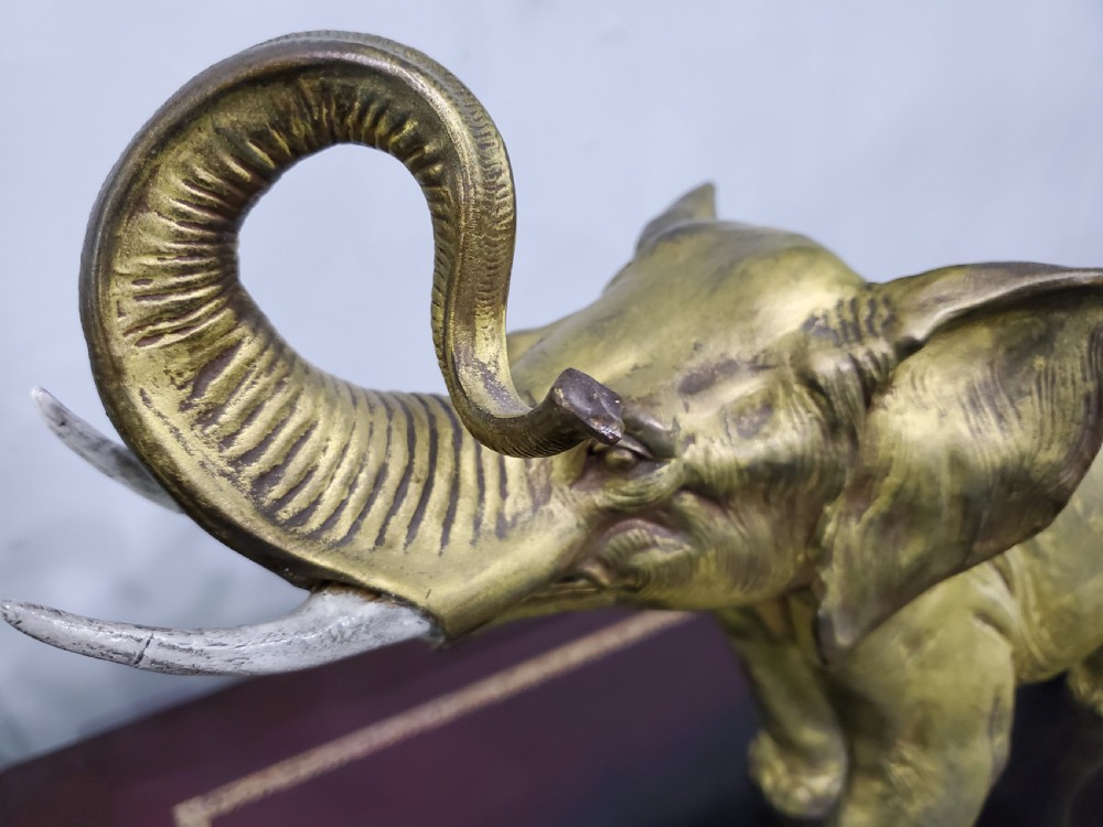 Irénée Rochard French Art Deco Strowling Elephants c1920s View VIII