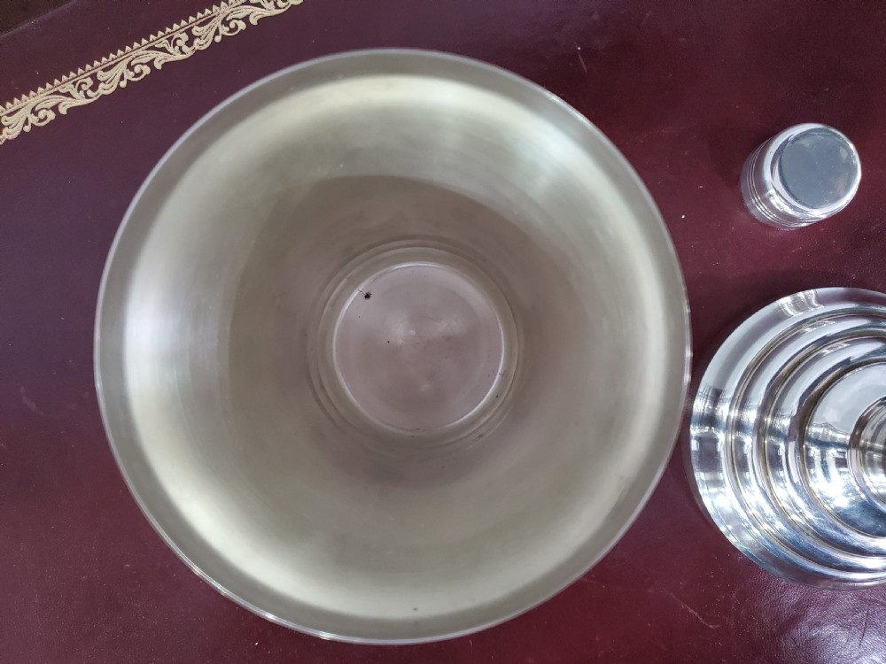 French Art Deco Silver Plated Cocktail Shaker c1920s View II