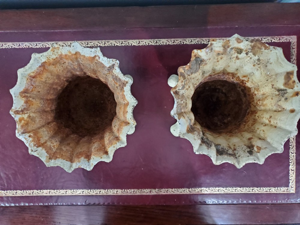 Pair of Small French Fluted Garden Planters, 19th Century View II