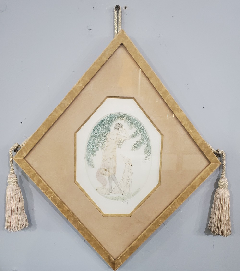 French Art Deco Engraving c1930