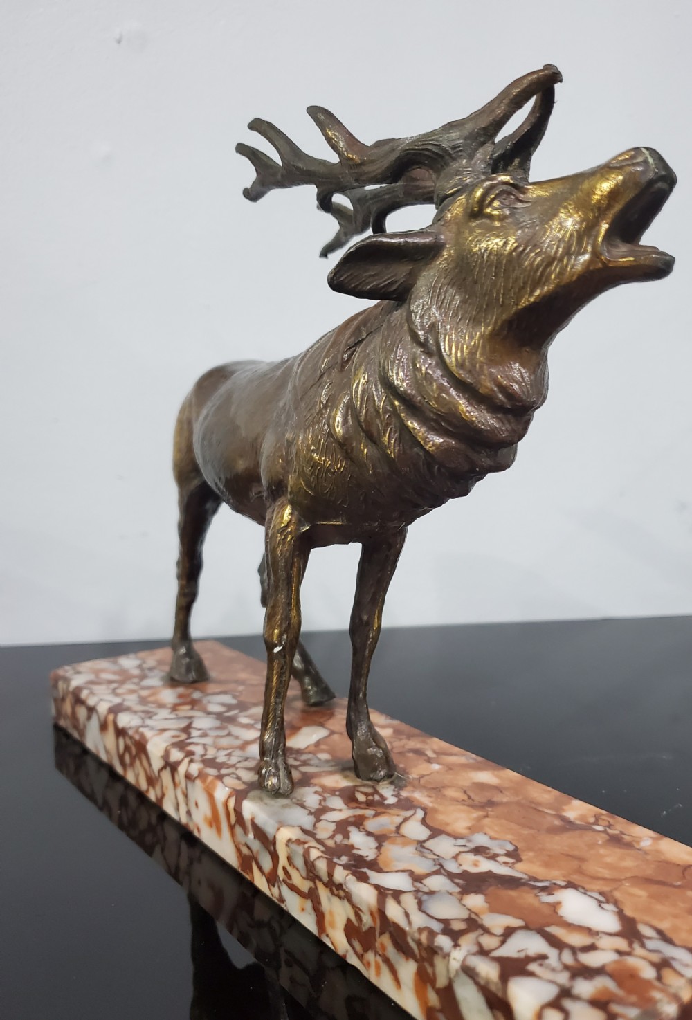 French Art Deco Stag c1930 View VI