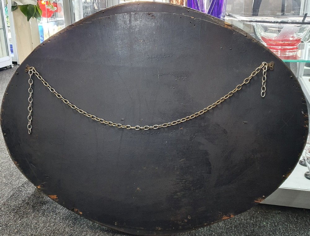 Arts & Crafts Oval Shaped Hammered Copper Mirror c.1910 View II