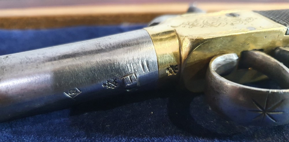 Boxlock Percussion pistol set Mid 19th Century View X