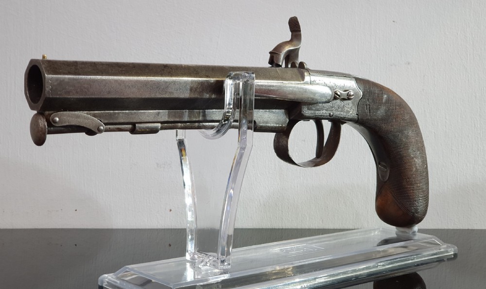 Officer's Sidelock Percussion Pistol Alexander Martin of Glasgow 19th Century View III
