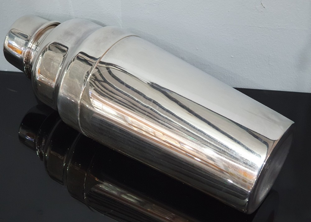 Christofle Art Deco Silver Plated Cocktail Shaker View V
