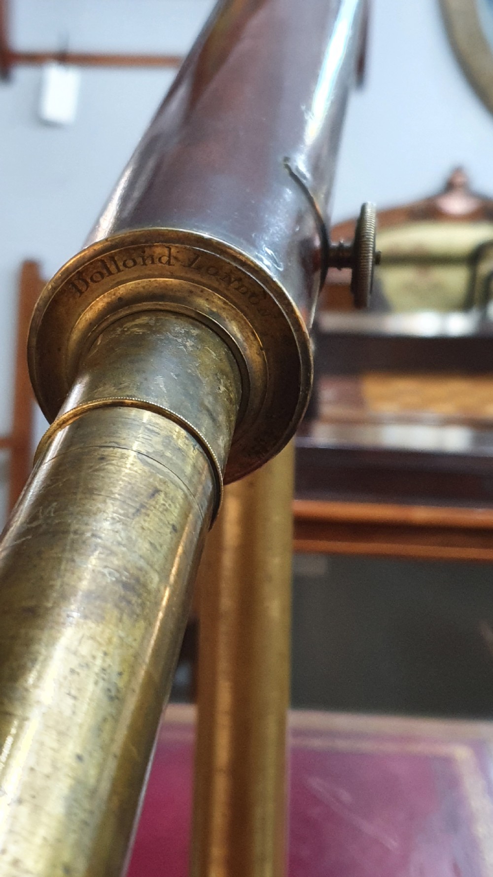 Dolland of London Library Refracting Telescope, with Case c1790 View II