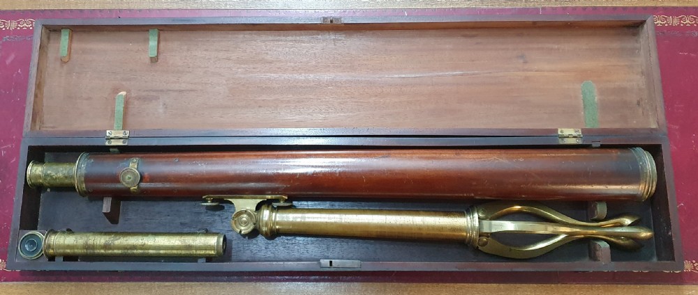 Dolland of London Library Refracting Telescope, with Case c1790 View X