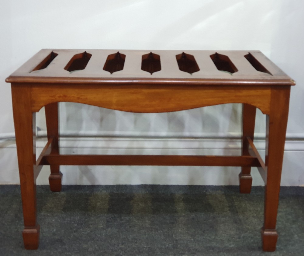 Edwardian Mahogany Luggage Stand c1910