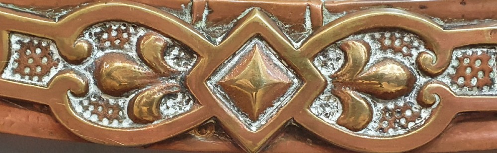Arts & Crafts Oval Copper Mirror c1910 View IV