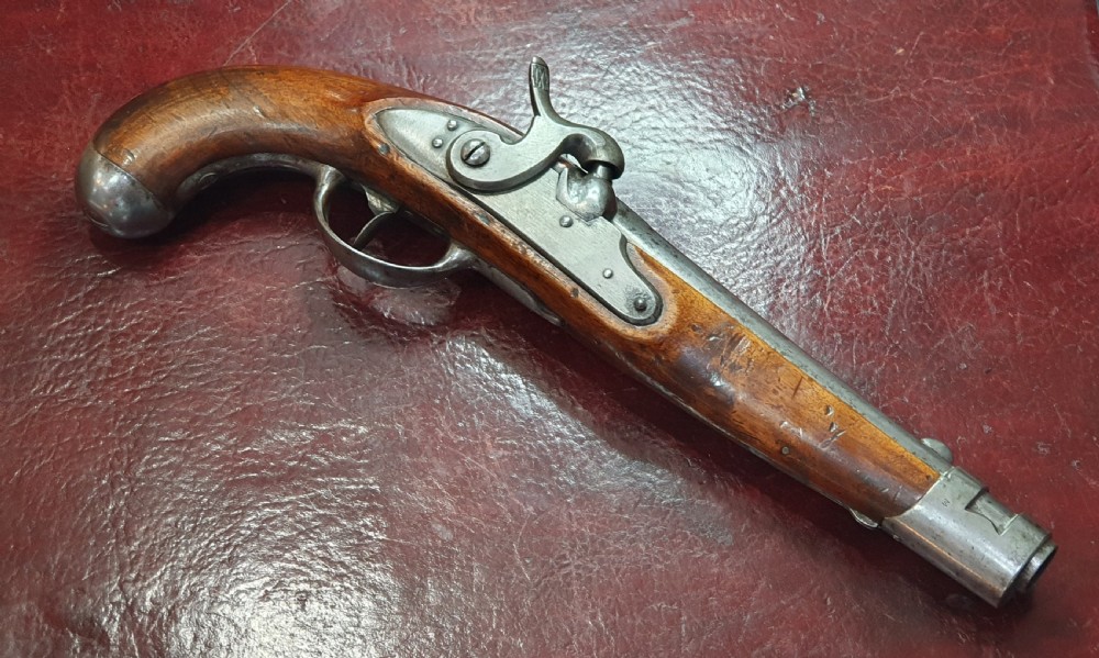 Rare Prussian Dragoon Percussion Holster Pistol Early 19th Century