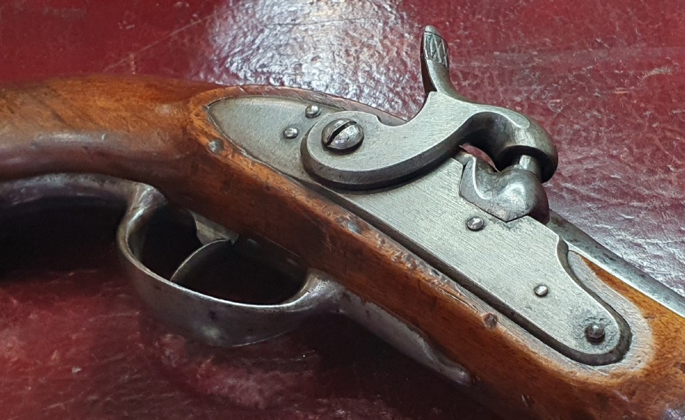 Rare Prussian Dragoon Percussion Holster Pistol Early 19th Century View VI
