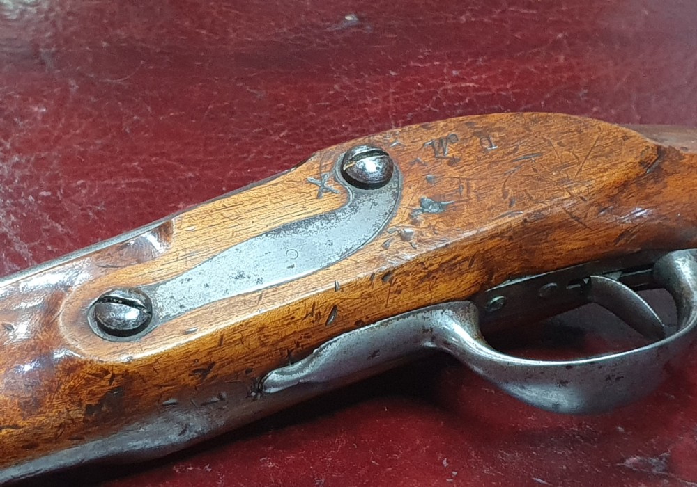 Rare Prussian Dragoon Percussion Holster Pistol Early 19th Century View VIII