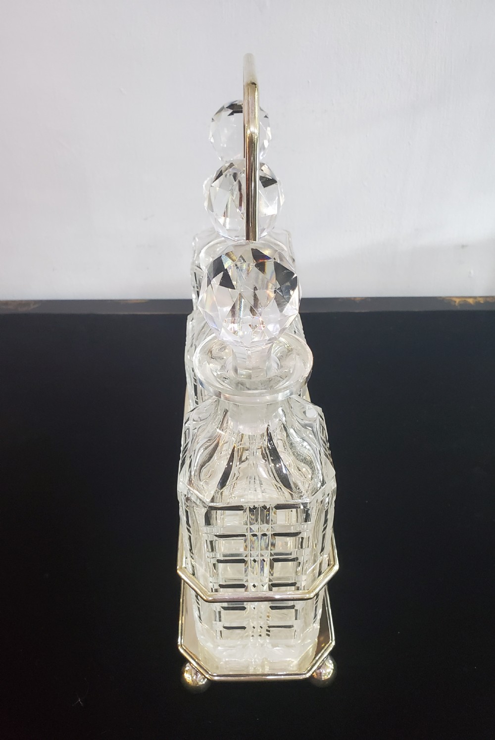 John Round, Birmingham Art Deco Silver Plated Tantalus c1930 View VII