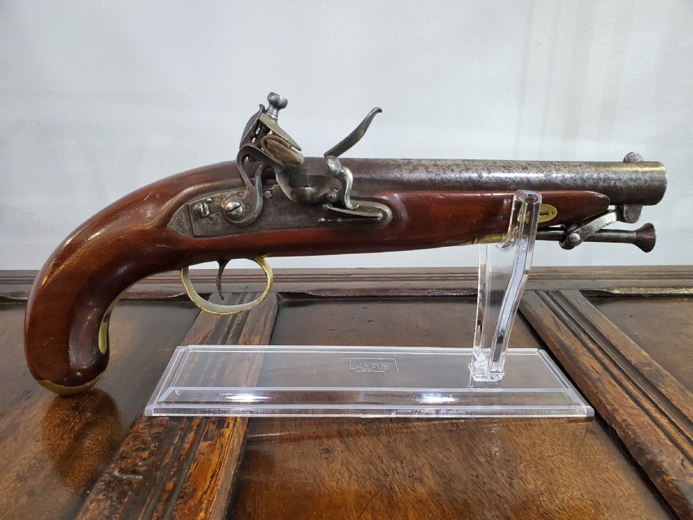 Flintlock Holster Pistol by Ezekiel Baker, London 18th Century