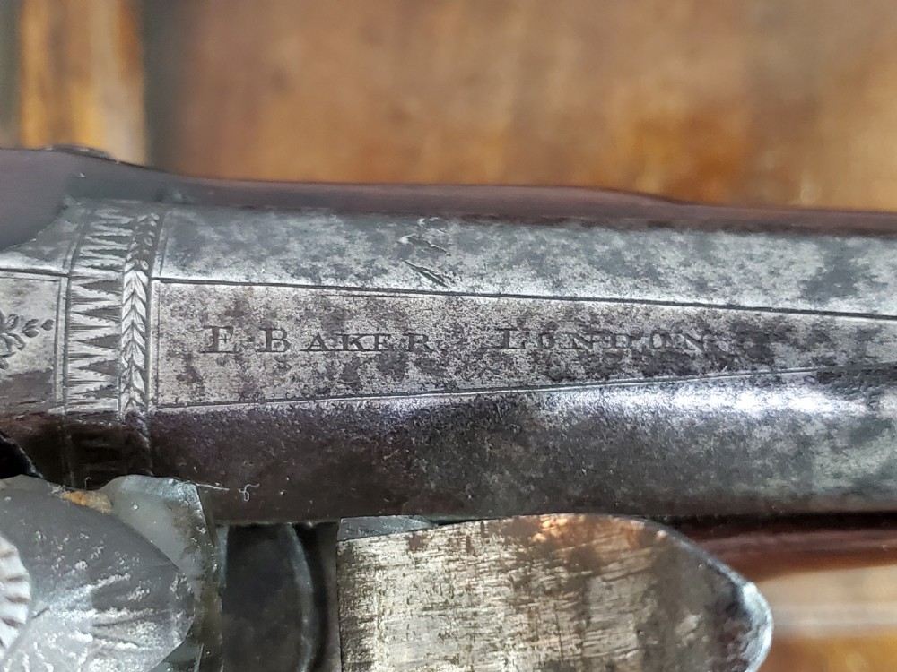 Flintlock Holster Pistol by Ezekiel Baker, London 18th Century View II