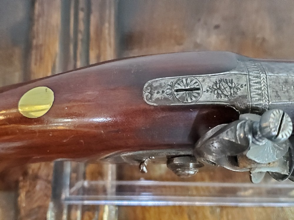 Flintlock Holster Pistol by Ezekiel Baker, London 18th Century View X