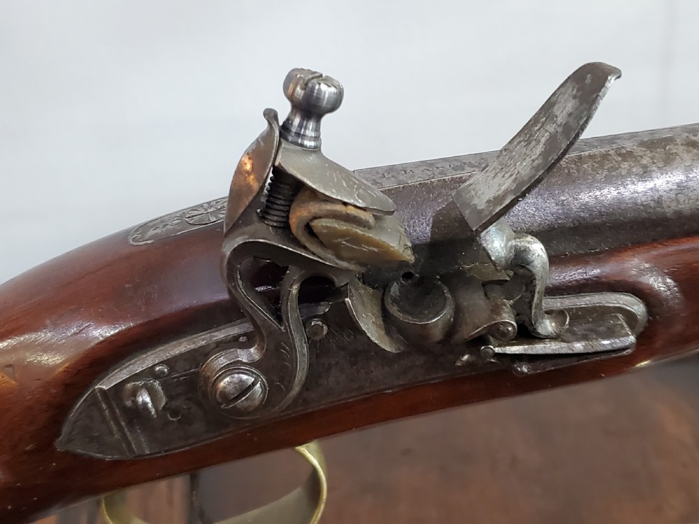 Flintlock Holster Pistol by Ezekiel Baker, London 18th Century View XII