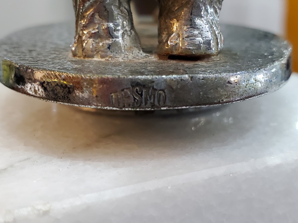 Art Deco Bronze Desmo Scottie Dog Car Mascot c1930 View XI