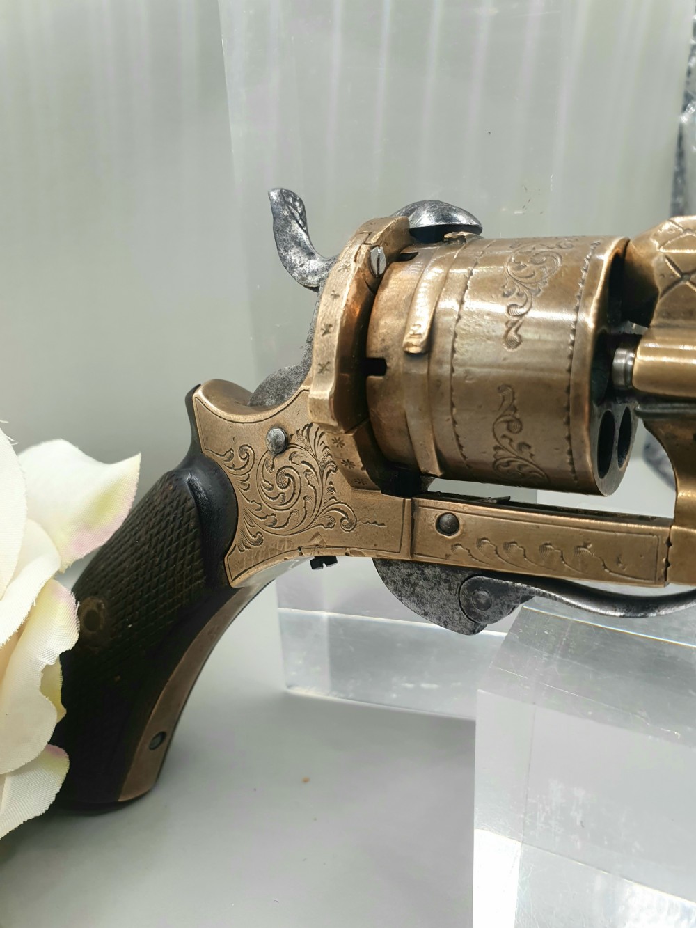 Antique Pinfire Pistol, Belgium c1860 View XII