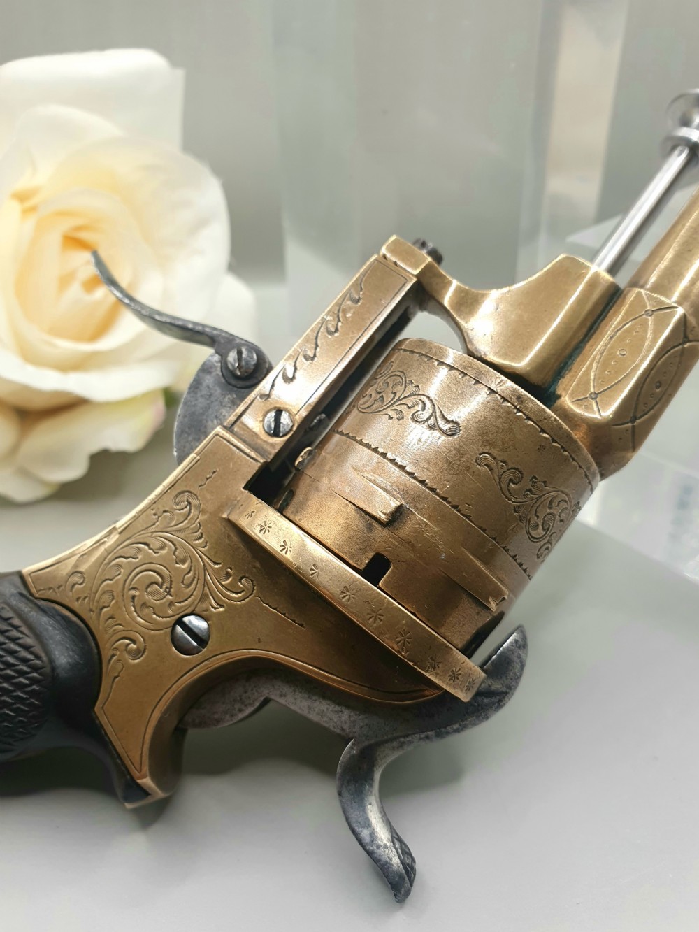 Antique Pinfire Pistol, Belgium c1860 View XIV